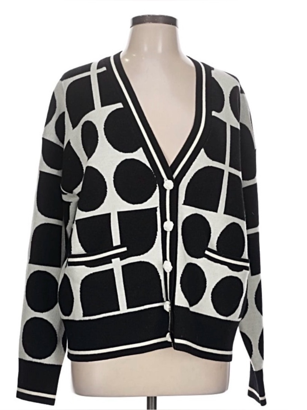 Kate Spade New York Noel Logo Cardigan Sweater NWT Size Large - Picture 4 of 11